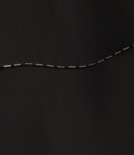 Ignite Evenings Petite Size Boat Neck Tiered Chiffon Midi Dress Product Image