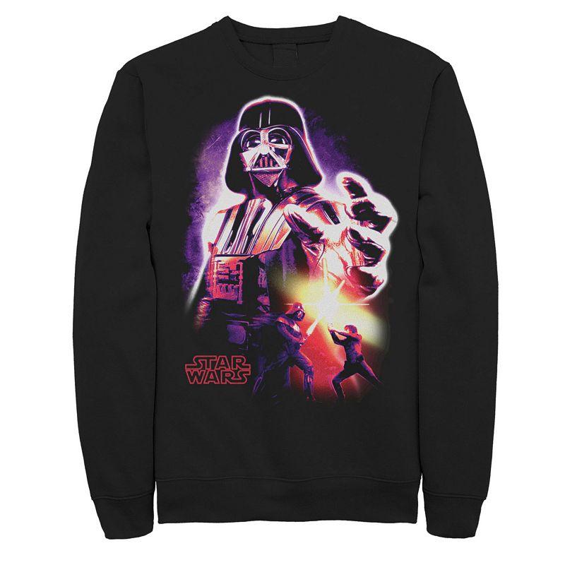 Men's Star Wars Neon Darth Vader Sweatshirt,  Product Image
