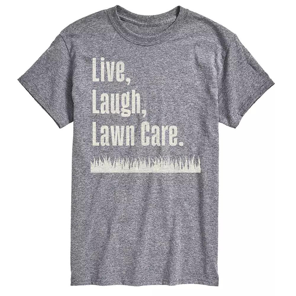 Men's Live Laugh Lawn Care Graphic Tee,  Product Image