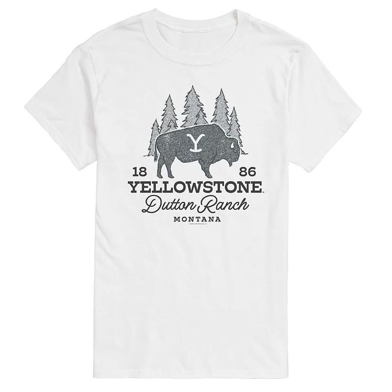 Men's Yellowstone Dutton Ranch Bison Graphic Tee,  Product Image