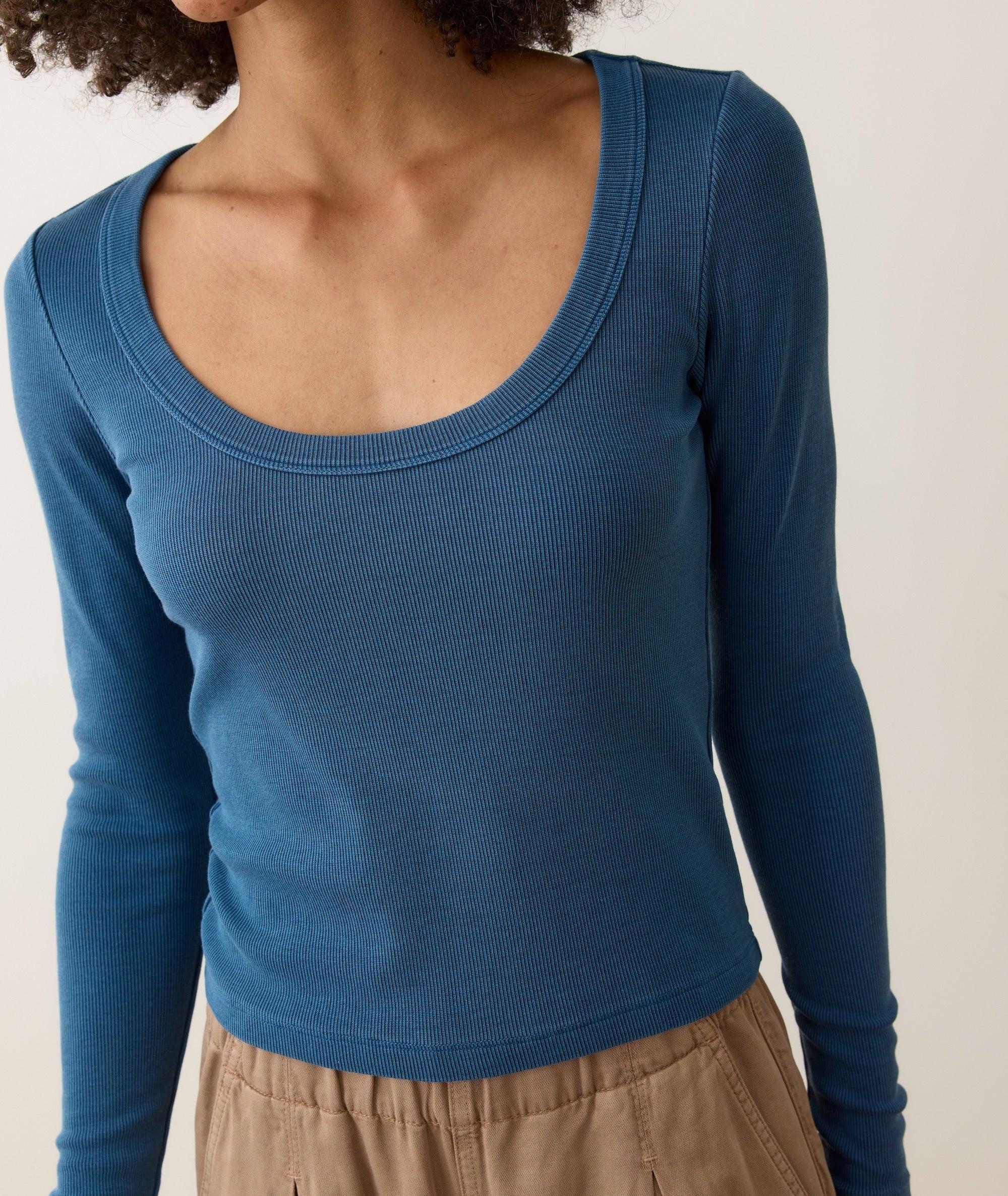 Lexi Rib Sun-In Longsleeve Scoop Tee Product Image