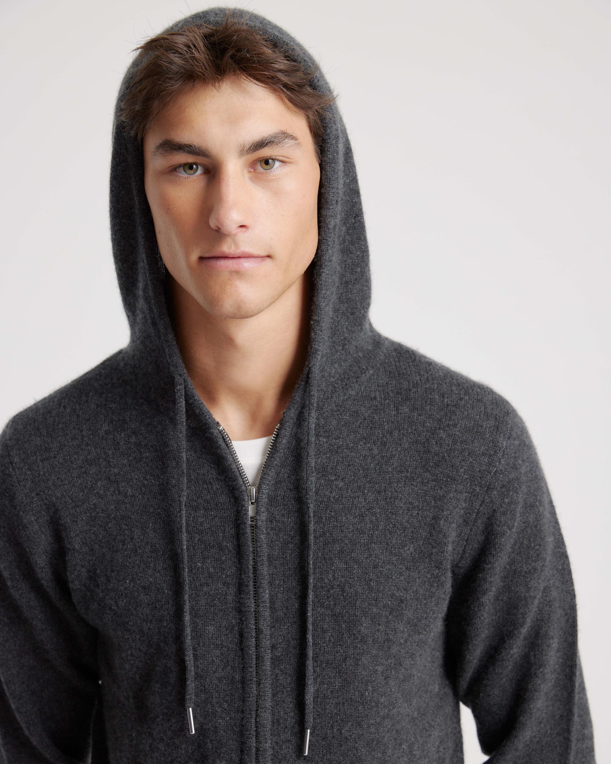 Quince | Men's Mongolian Cashmere Full-Zip Hoodie Product Image