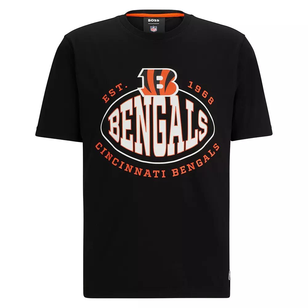 Men's BOSS X NFL Black Cincinnati Bengals Trap T-Shirt,  Product Image