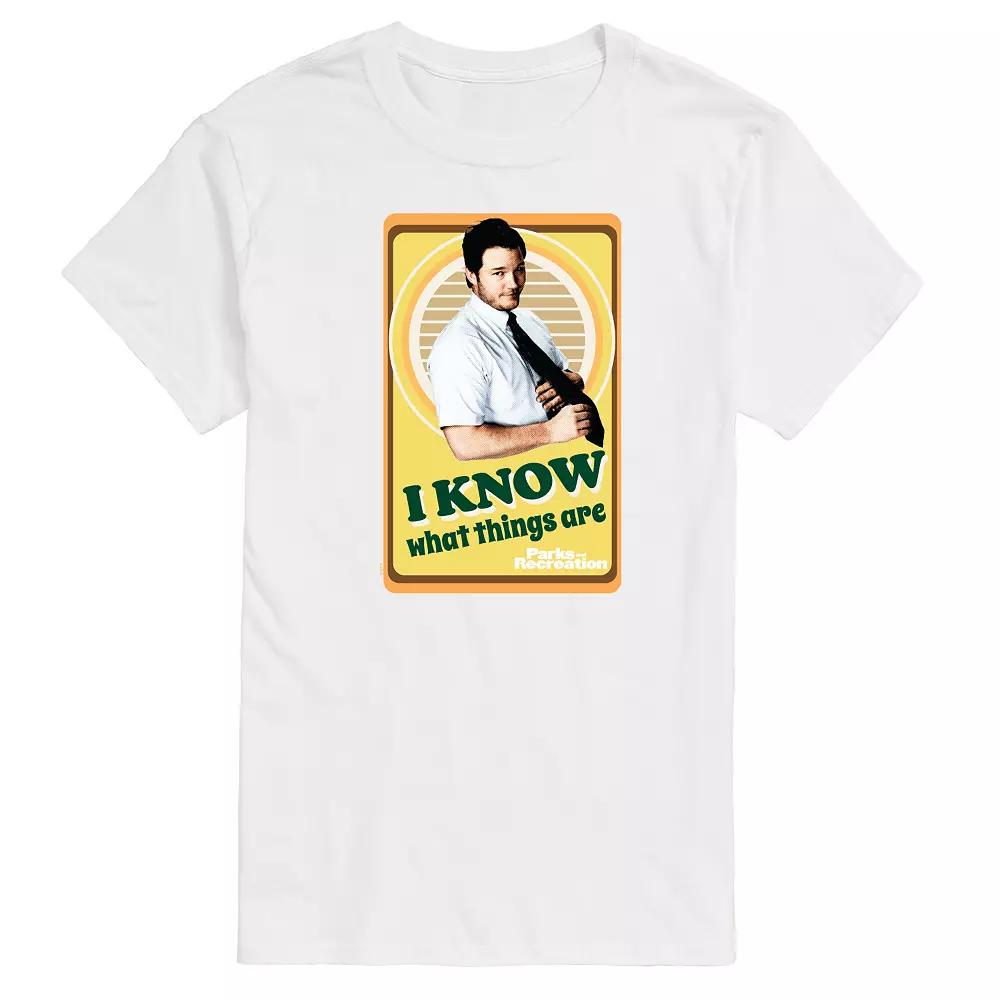Men's Parks And Recs Know What Things Are Graphic Tee,  Product Image