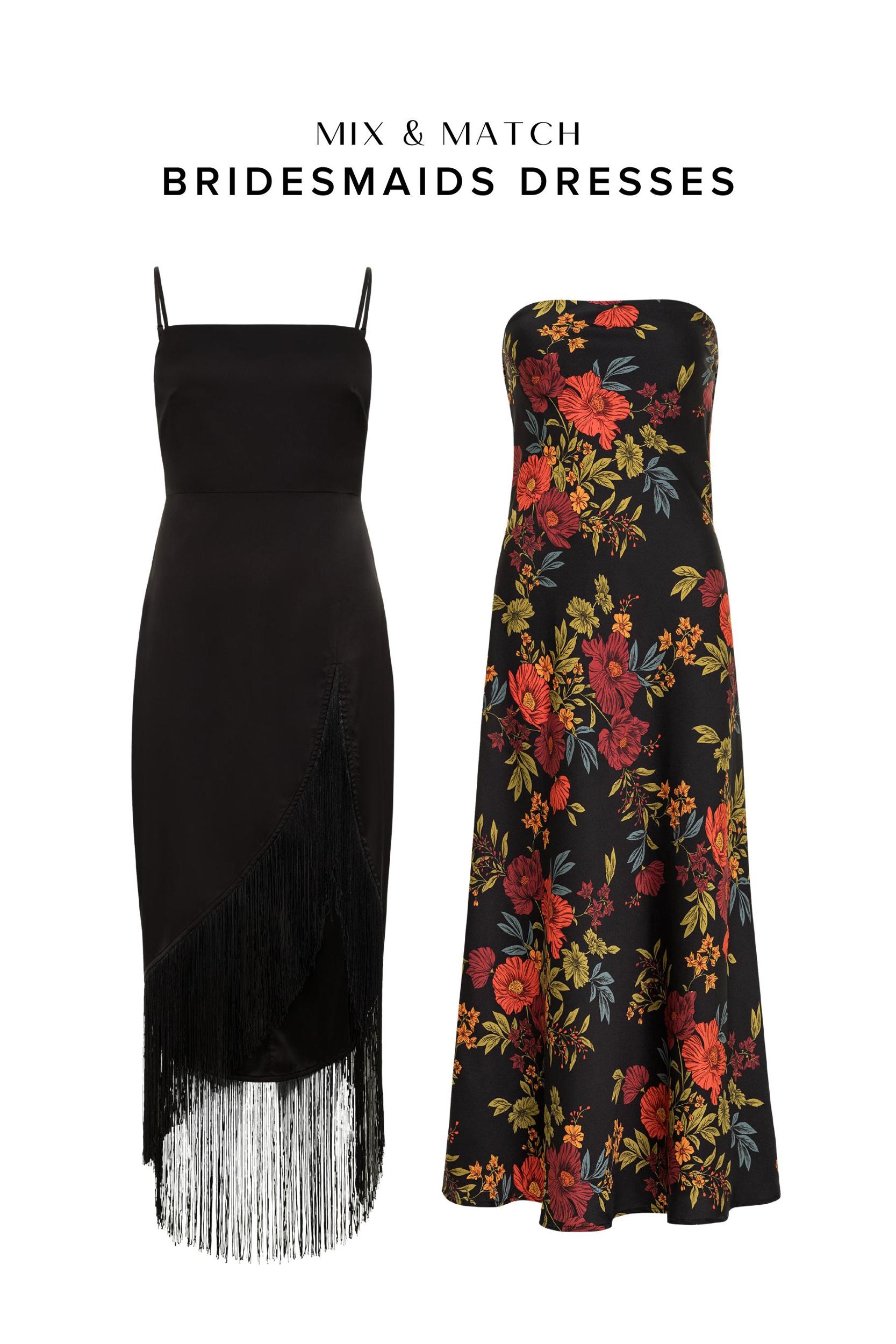 Natalia Black Floral Strapless Maxi Dress Product Image