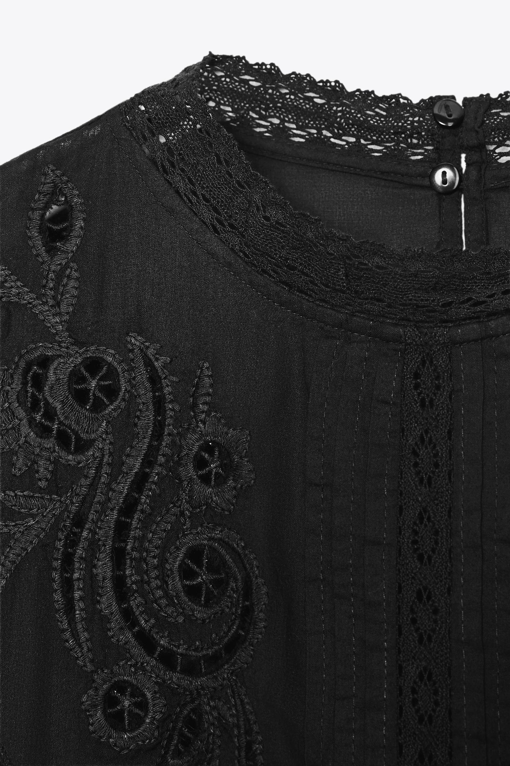 ZW COLLECTION ROMANTIC EMBROIDERED BLOUSE Product Image