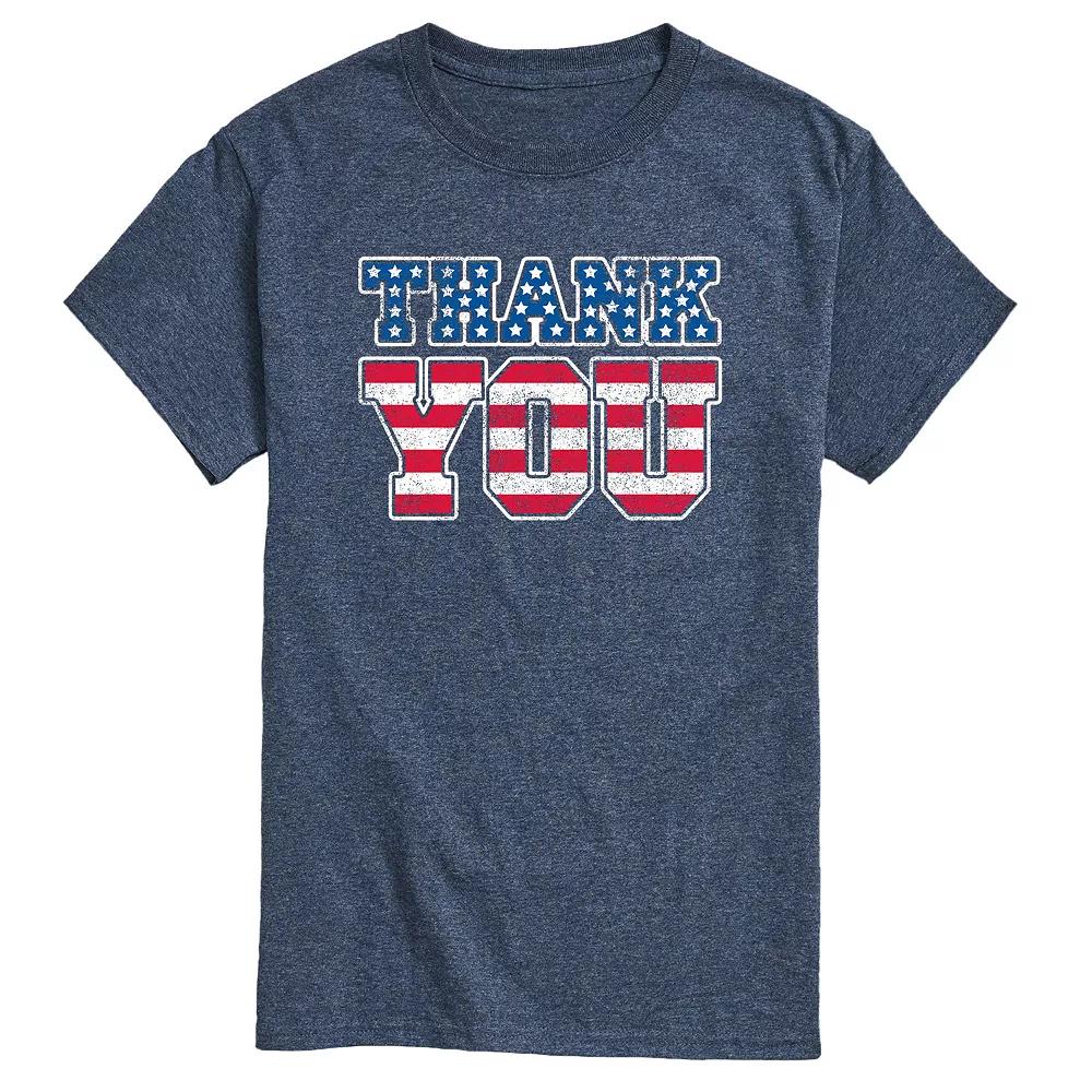 Men's Thank You American Flag Fill Tee,  Product Image