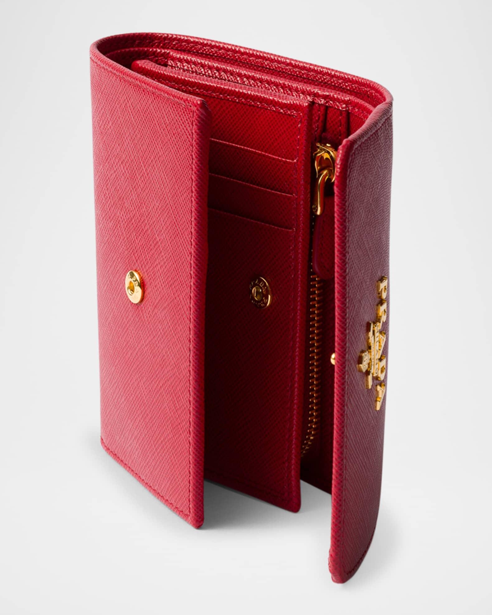 Small Saffiano Leather Trifold Wallet Product Image