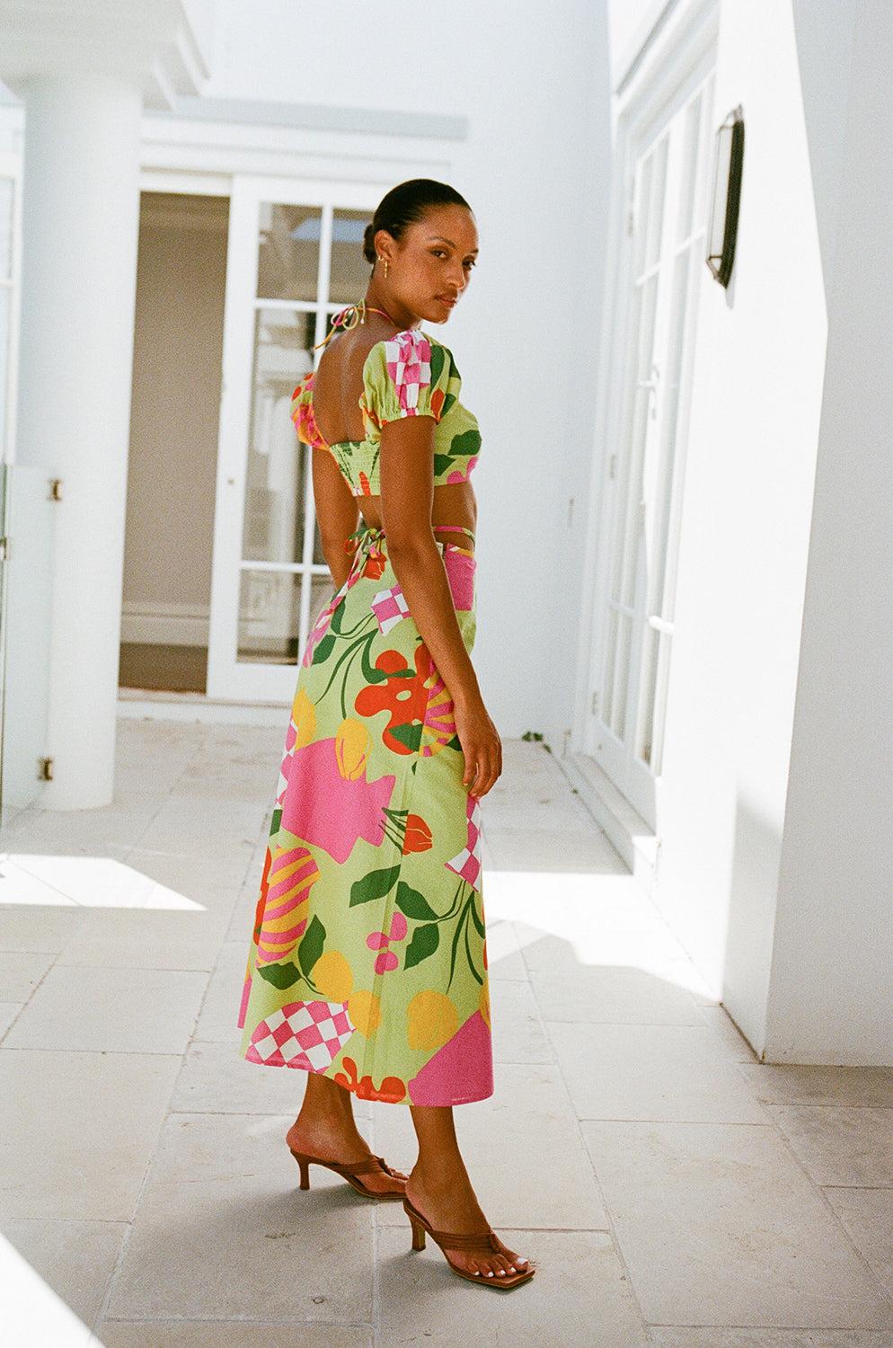 Damini Skirt - Vaso Verde Product Image