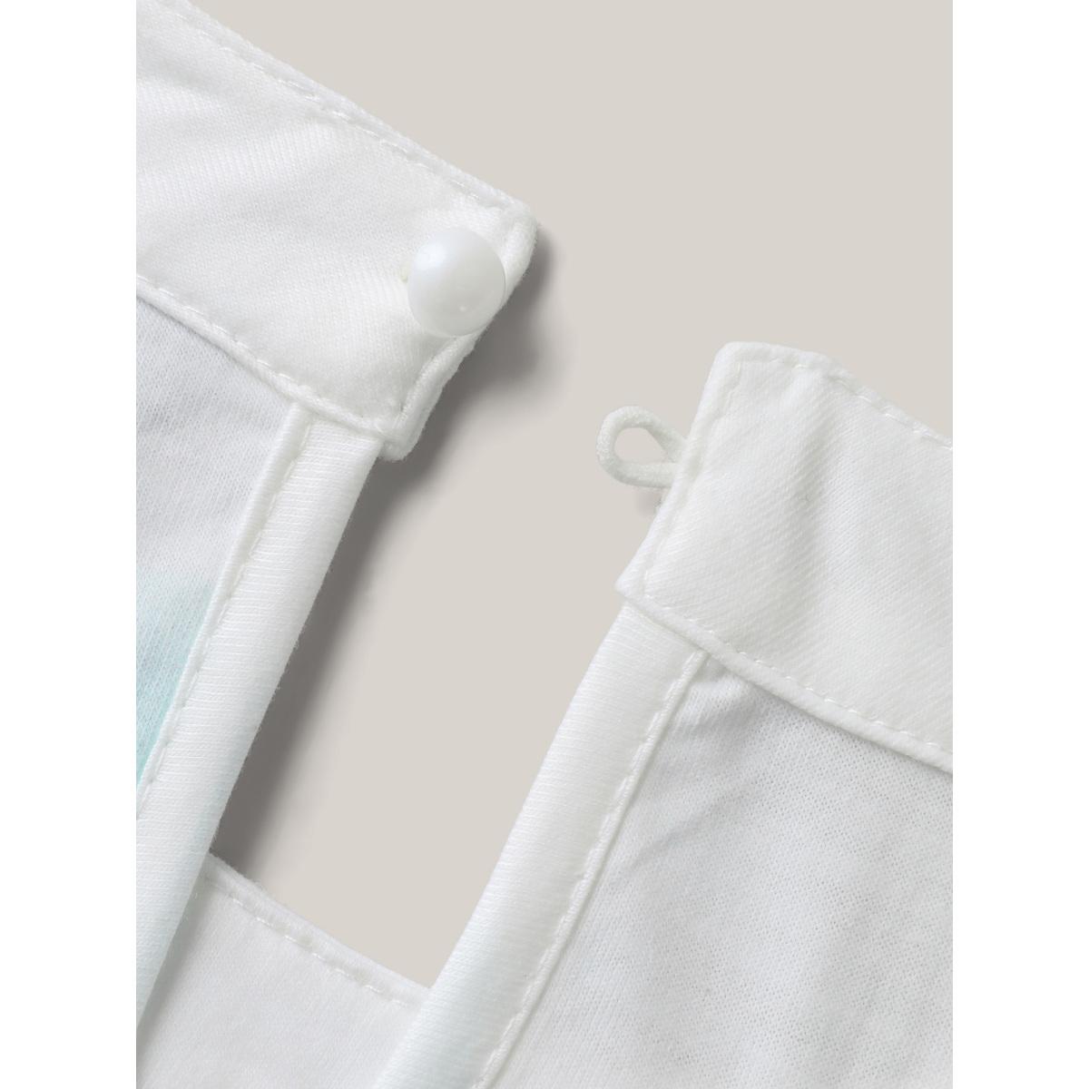 Plus Size Color Fusion Pleated Flowy Tank Top Women Multicolor Playful Gathered Round Neck Casual Tank Tops Camis BloomChic 12/L Product Image