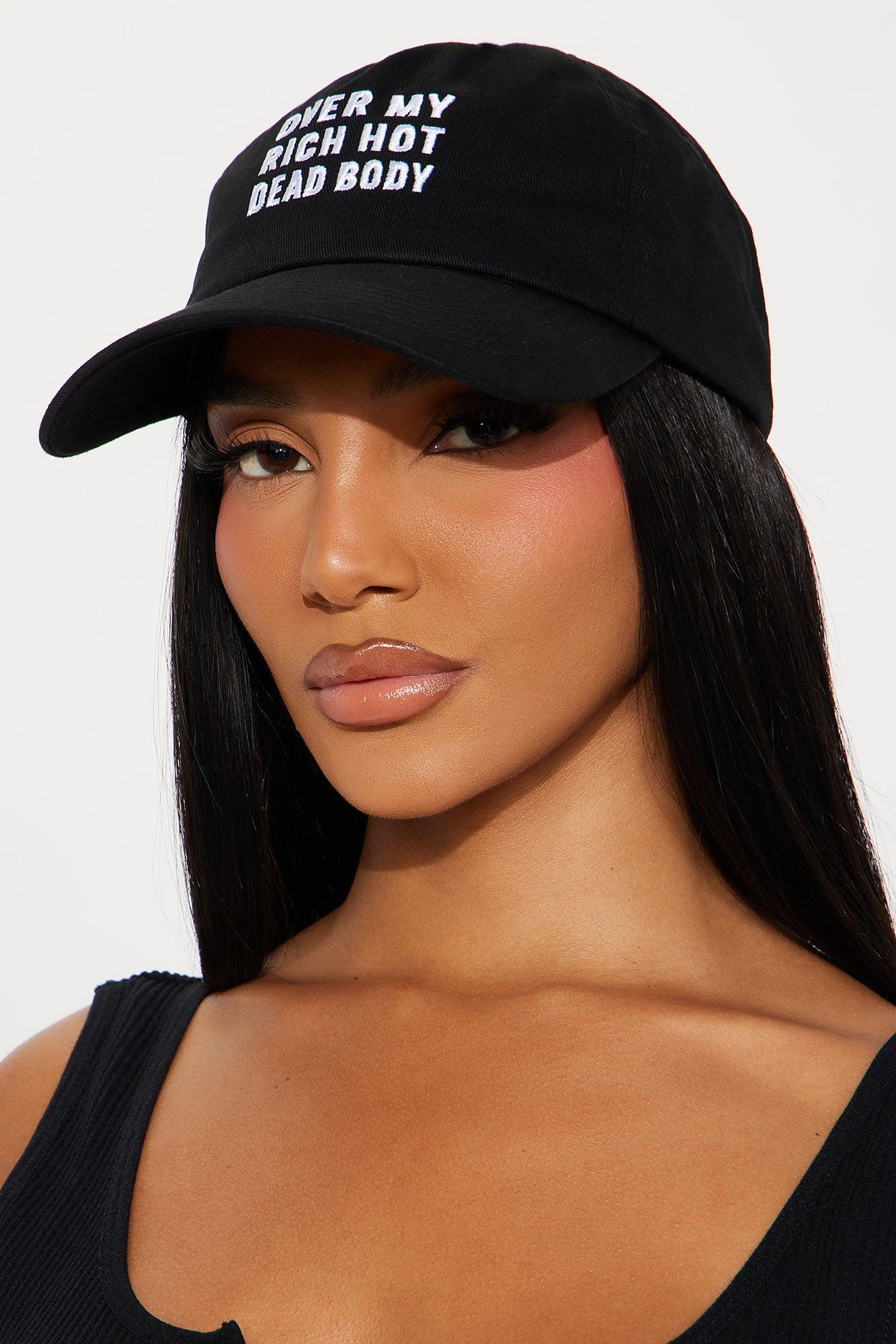 Over My Body Baseball Hat - Black Female Product Image