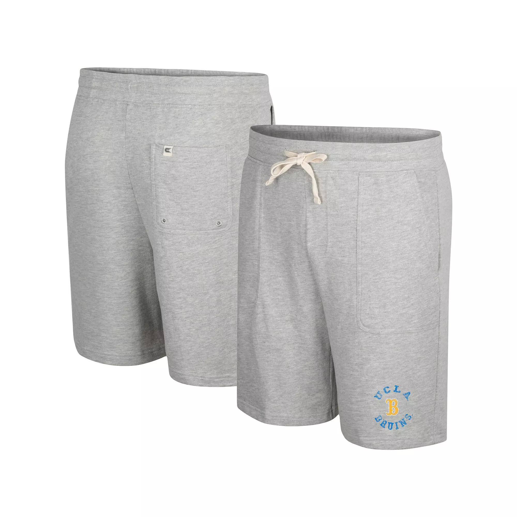 Men's Colosseum Heather Gray Texas Longhorns Love To Hear This Terry Shorts,  Product Image