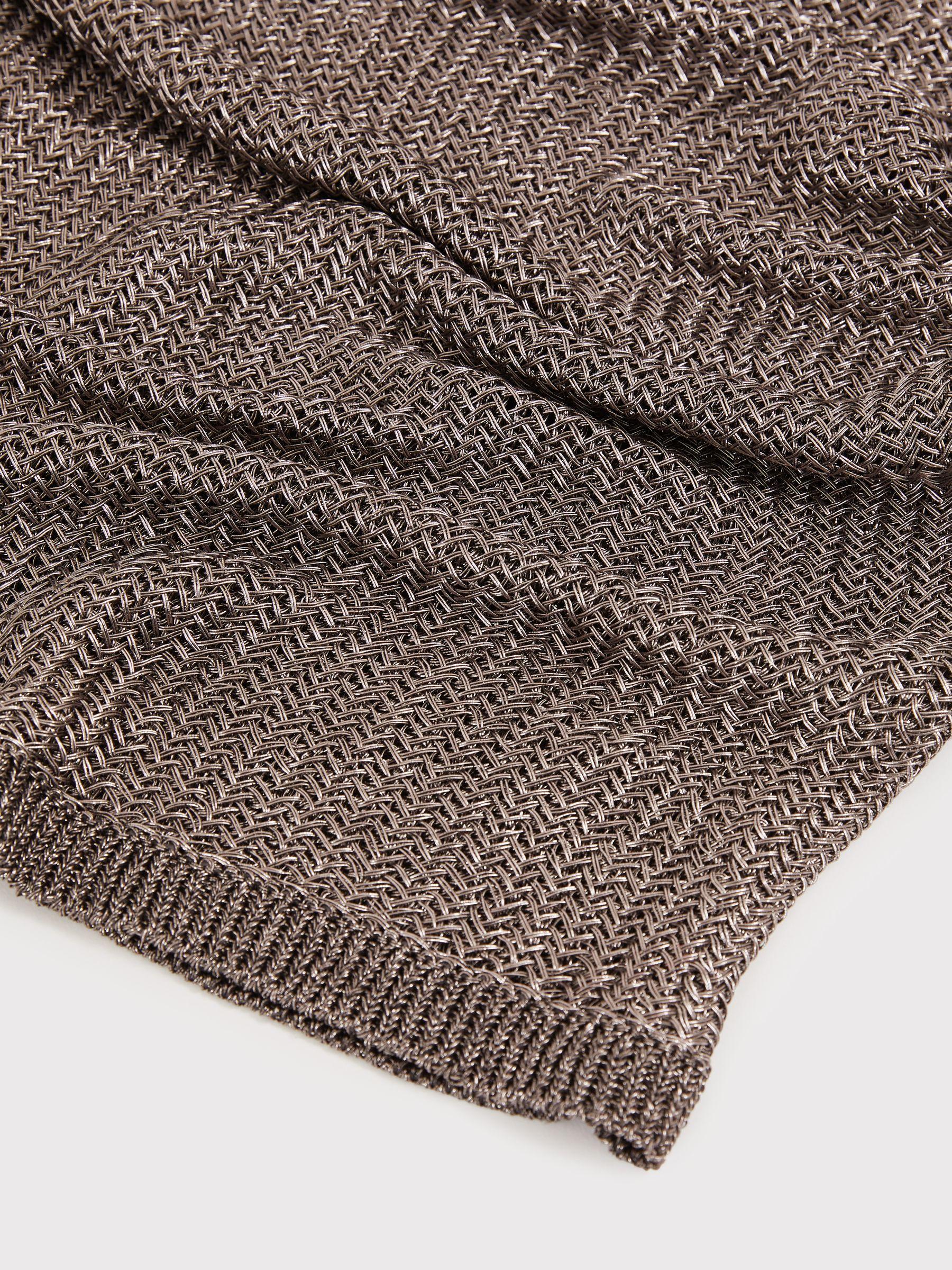 Metallic Knit Vest in Gunmetal Product Image