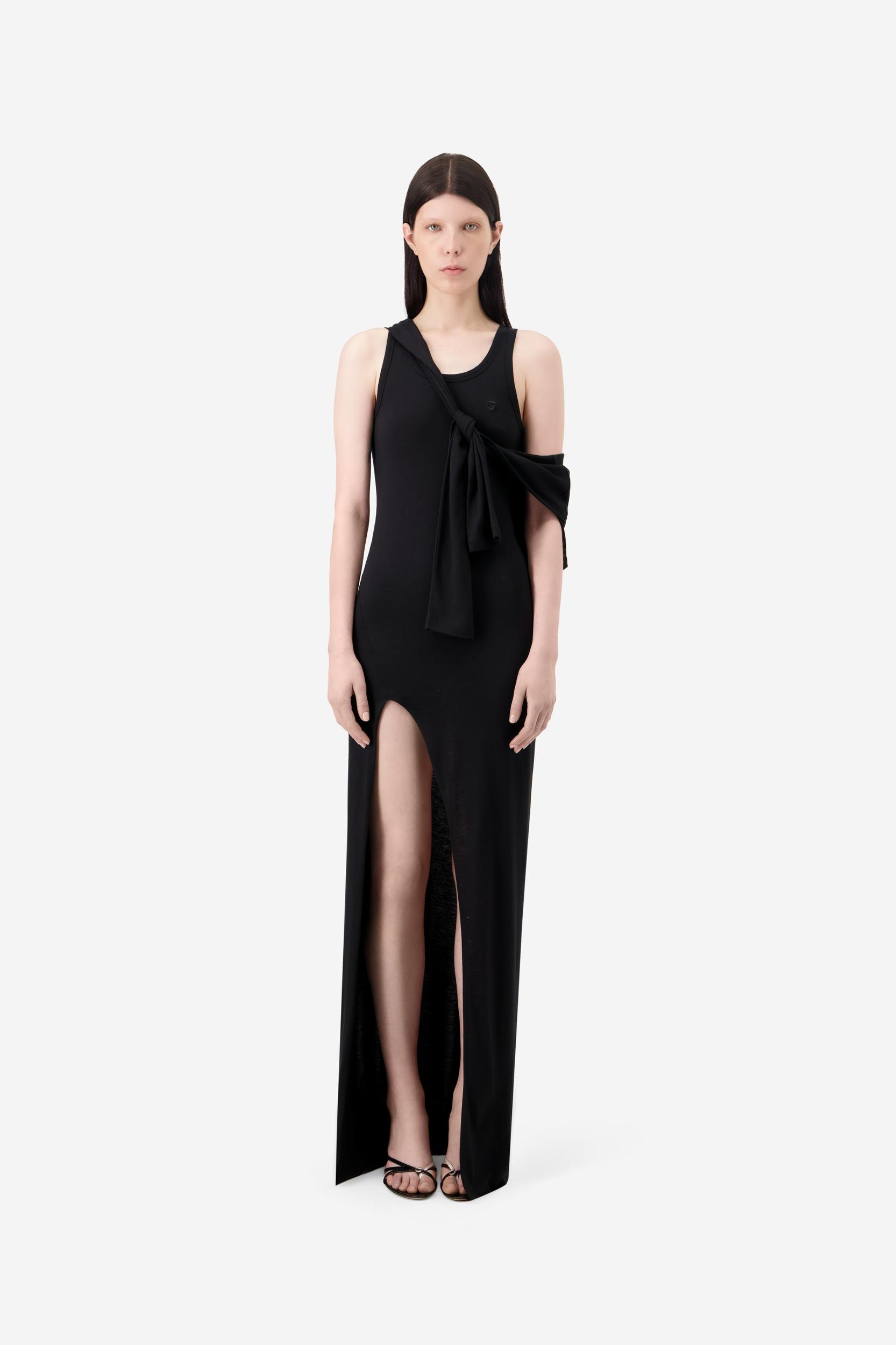 Knotted Jersey Maxi Dress Product Image