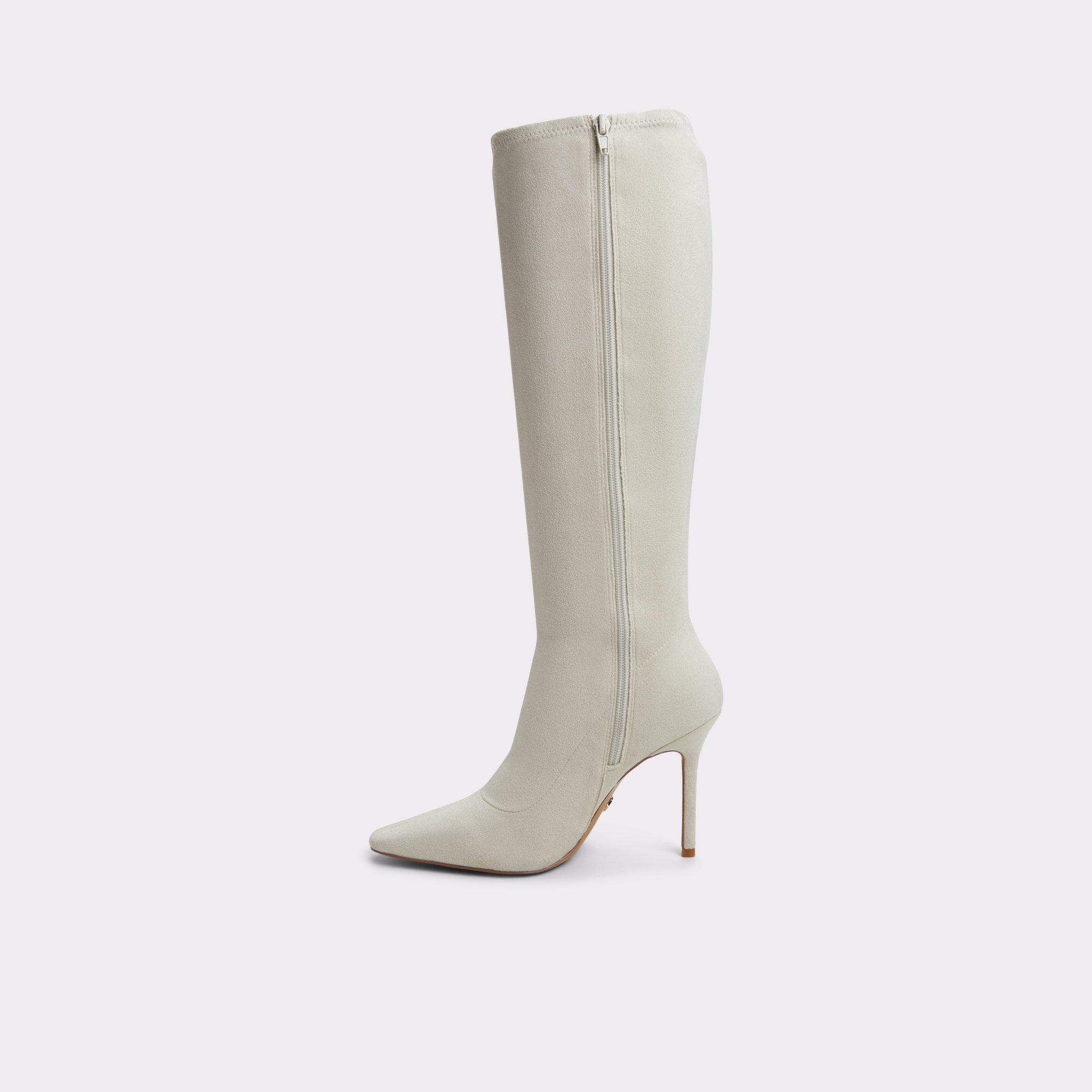 ALDO Raffaela - Women's Tall Boot - Beige, Size 5 Product Image