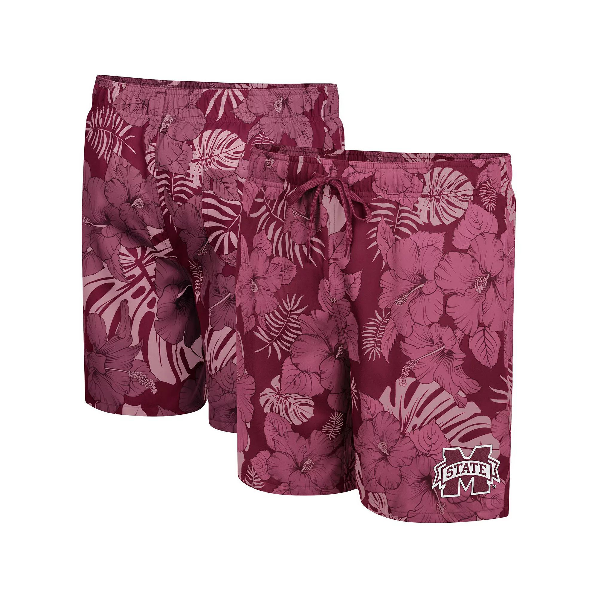 Mens Colosseum Maroon Mississippi State Bulldogs The Dude Swim Shorts Product Image