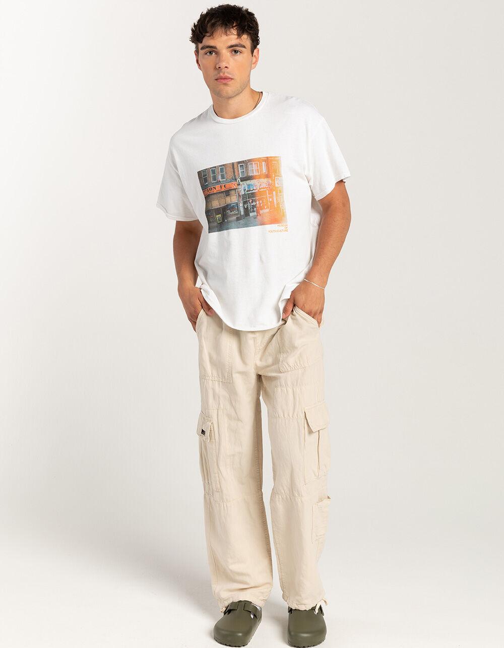 BDG Urban Outfitters Mens Utility Cargo Pants - ECRU Product Image