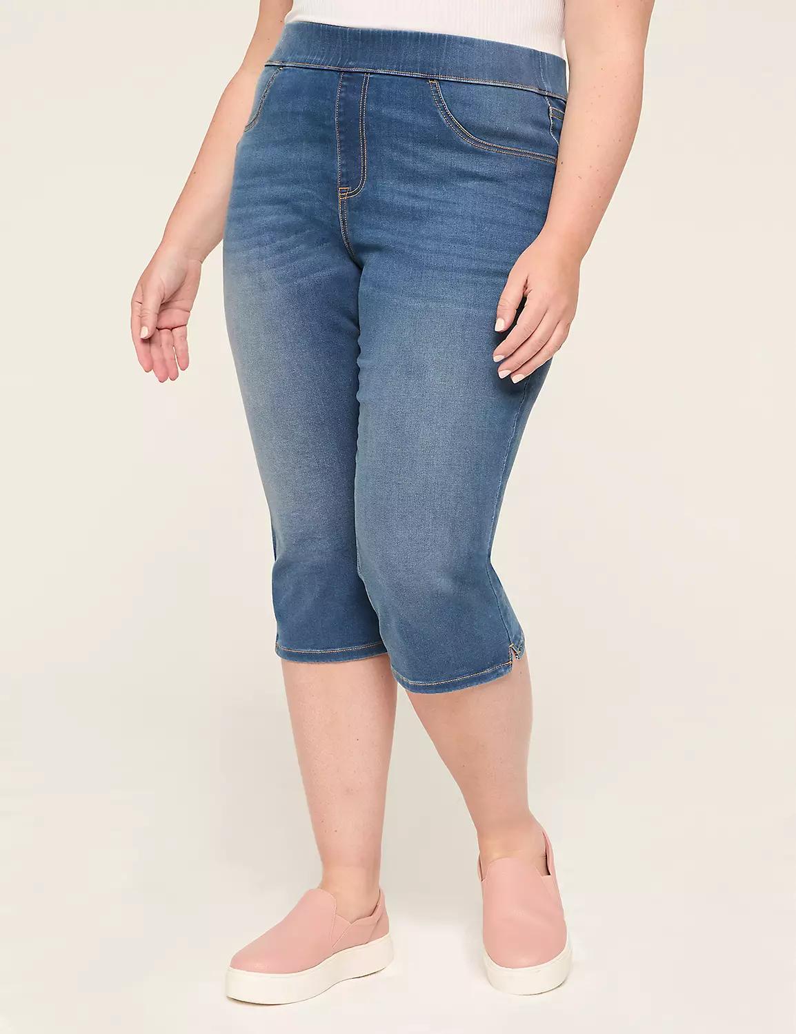 Pull-On High-Rise Pedal Jean Product Image