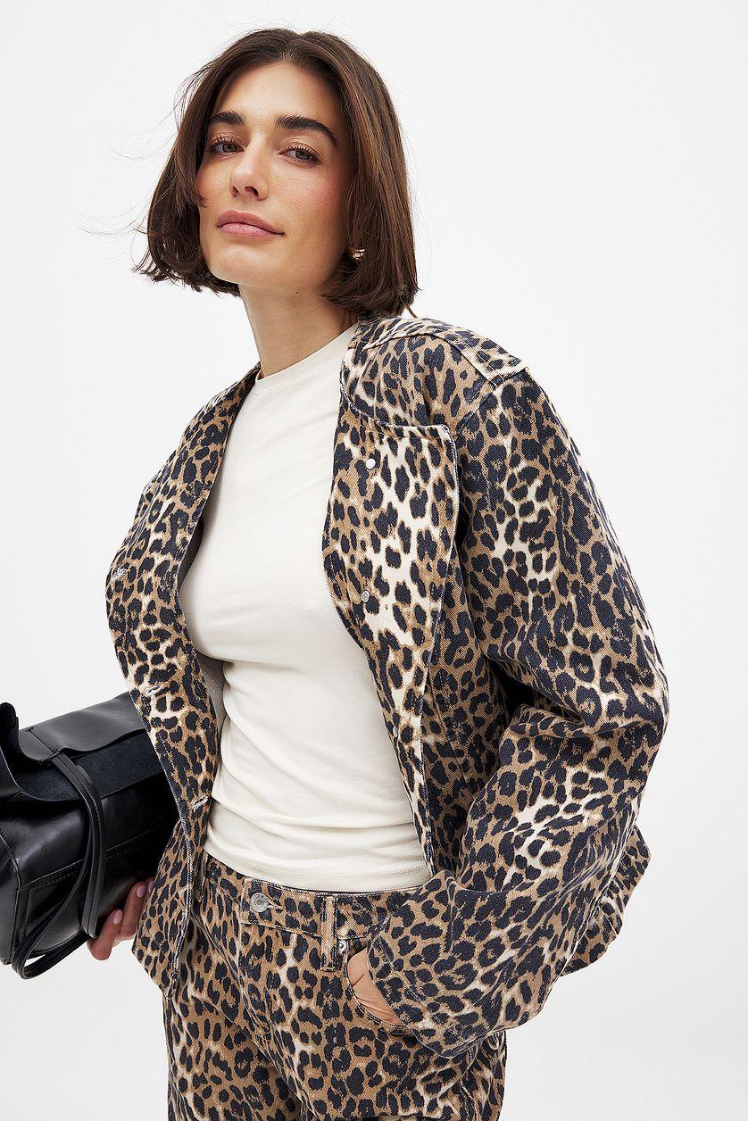 Marked Waist Denim Jacket Product Image