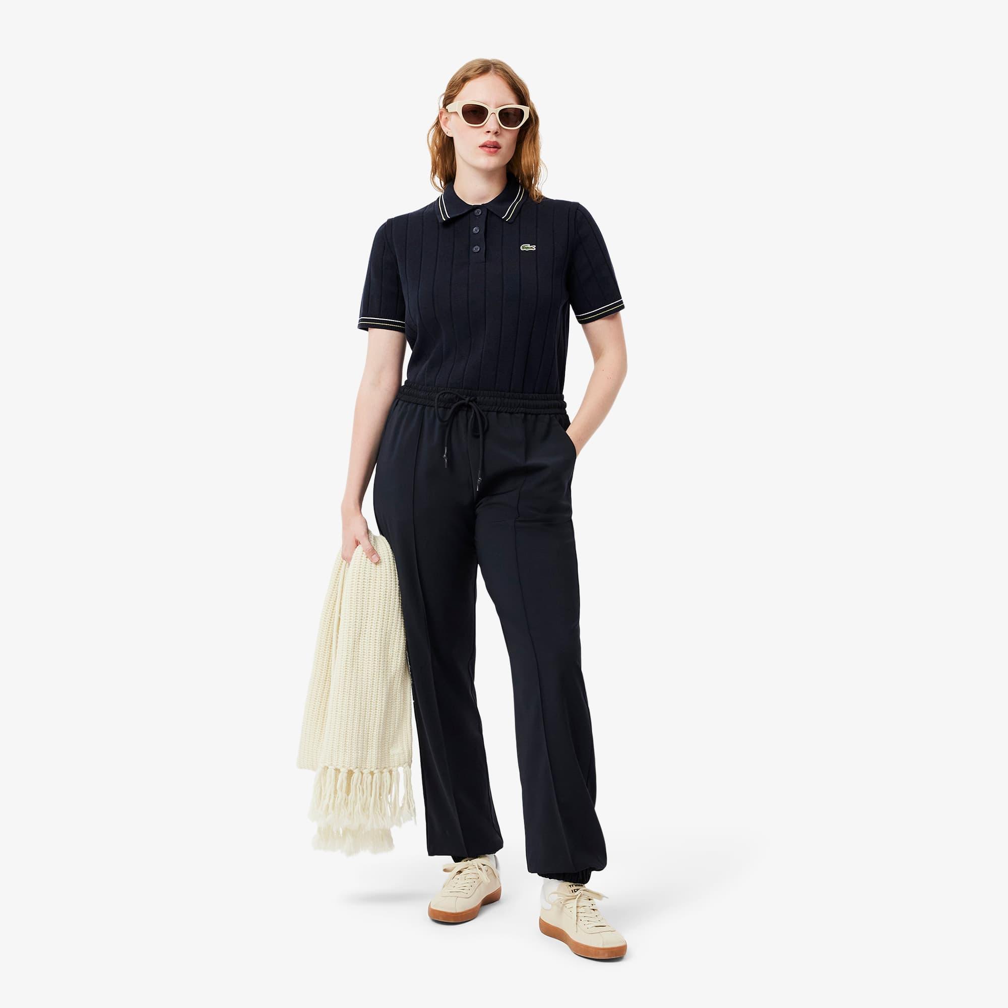 Women's Made In France Ribbed Cotton Polo Product Image