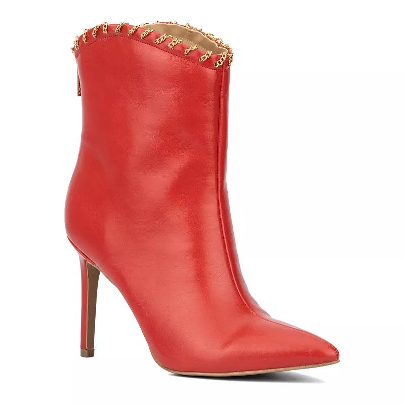 New York & Company Deborah Women's Stiletto Ankle Boots, Size: 10, Red Product Image