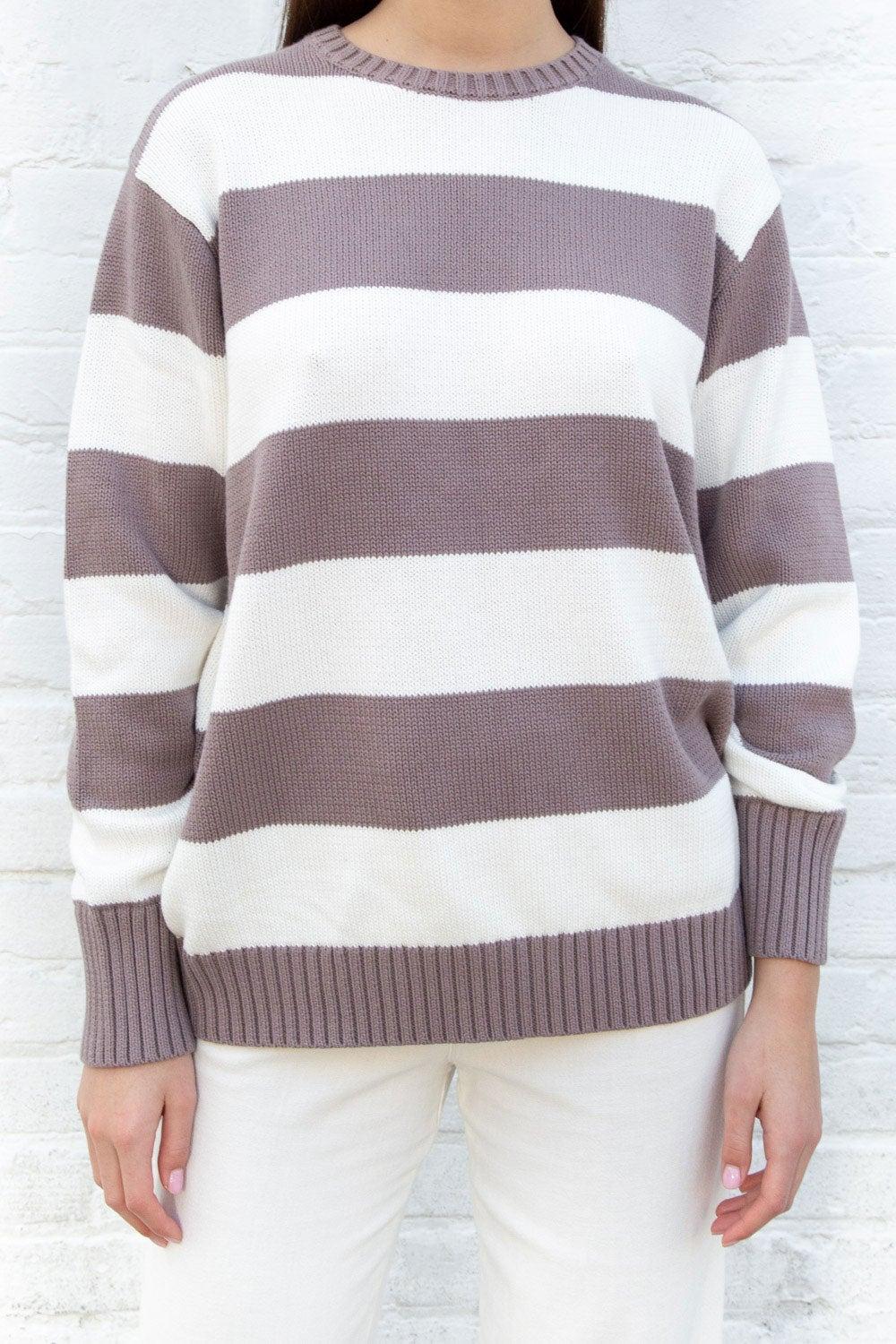 Brianna Cotton Thick Stripe Sweater Product Image