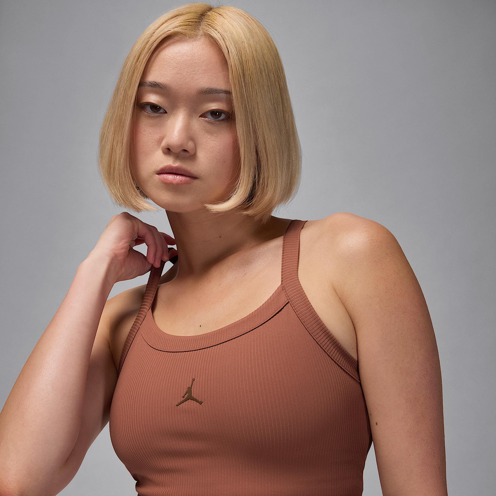 Womens Jordan Sport Dri-FIT Ribbed Tank Top | HQ8898-219 Product Image