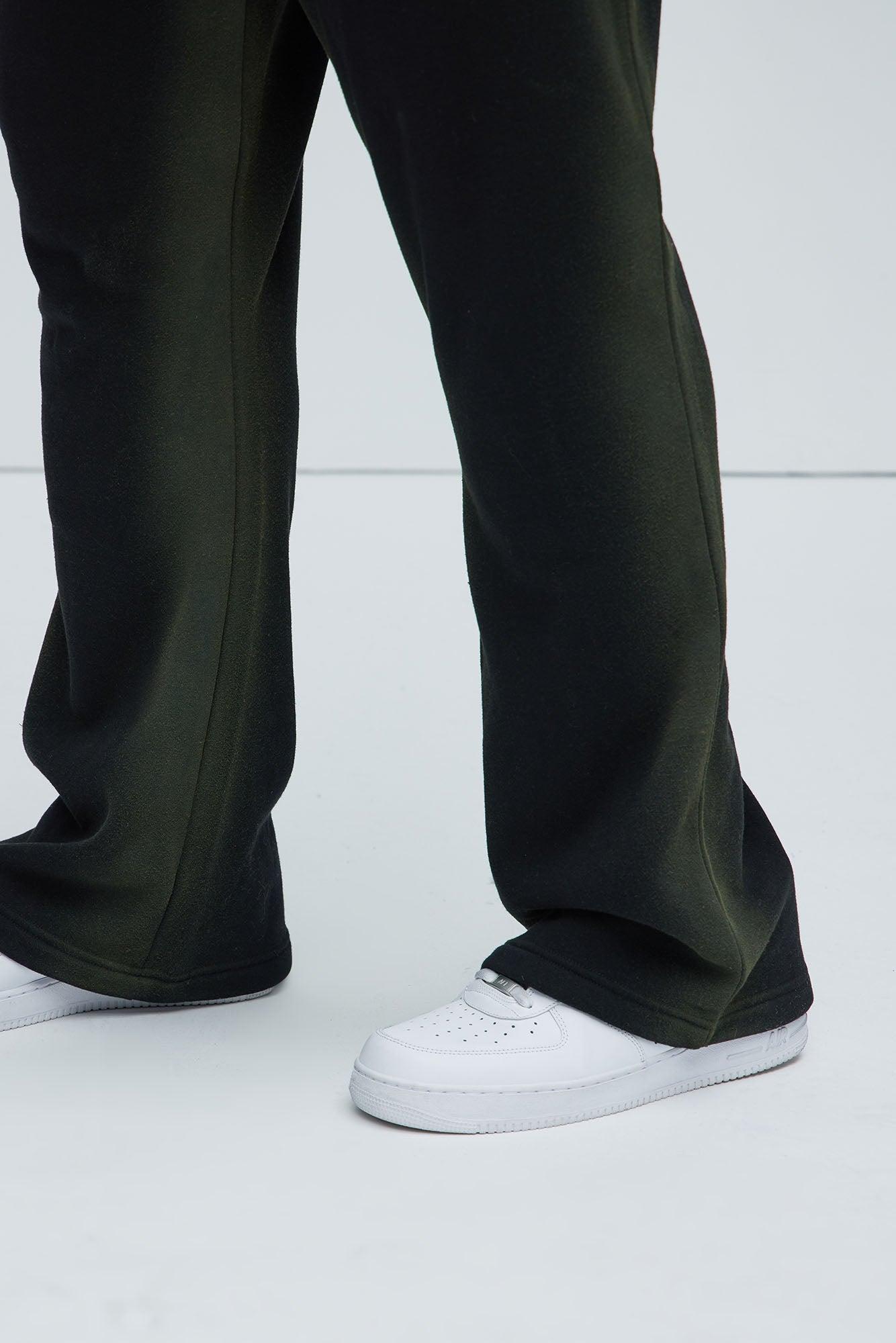 Tyson Blurred Lines Skinny Flare Sweatpants - Black Product Image