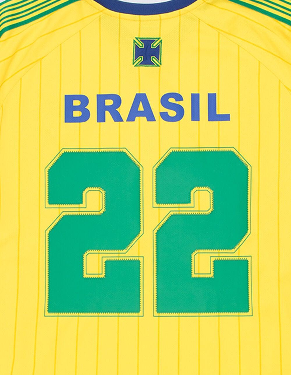 RSQ Mens Brazil Baggy Crop Soccer Jersey - YELLOW Product Image