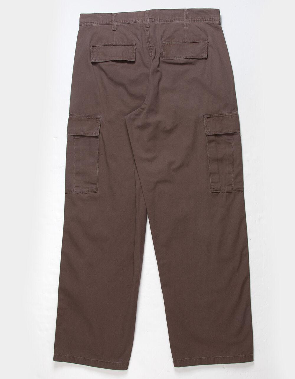 RSQ Mens Loose Cargo Pants - DARK BROWN Product Image