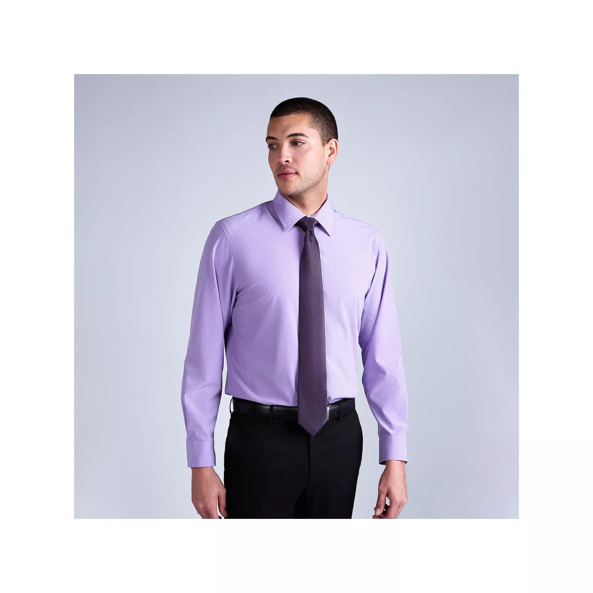 Men's Haggar® Smart Wash Classic Fit Patterned Dress Shirt,  Product Image