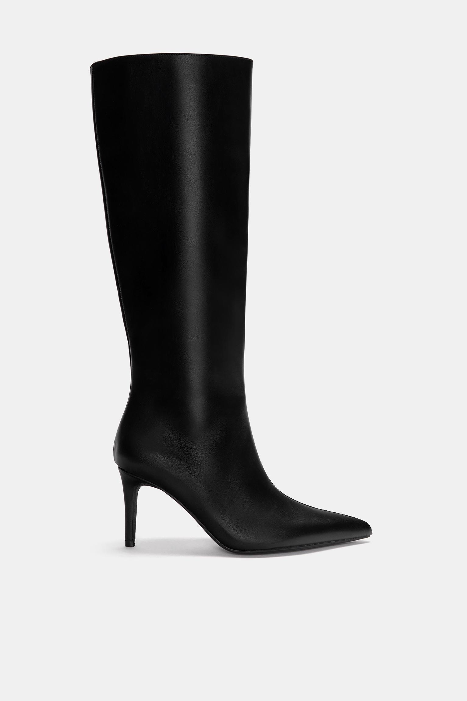 Stiletto heel knee-high boots Product Image