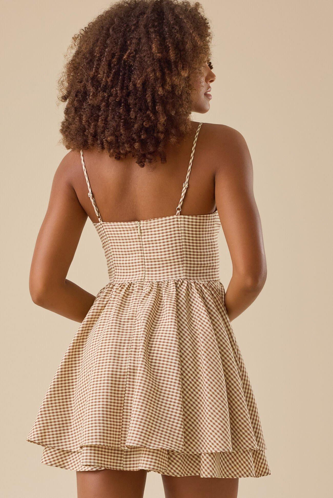 Story Gingham Mini Dress Product Image