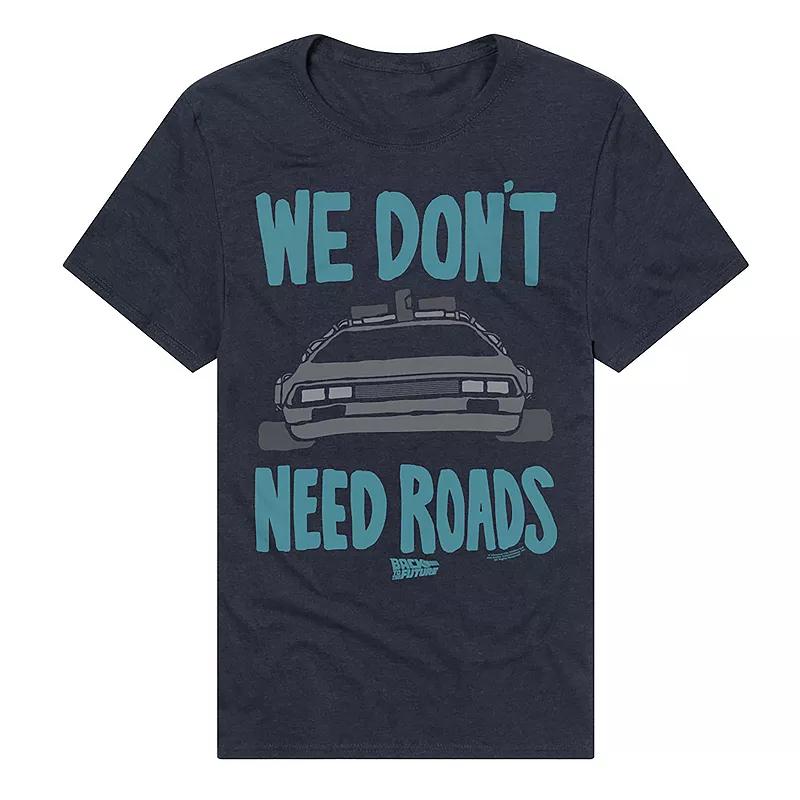 Men's Back To The Future No Roads Needed T-Shirt,  Product Image