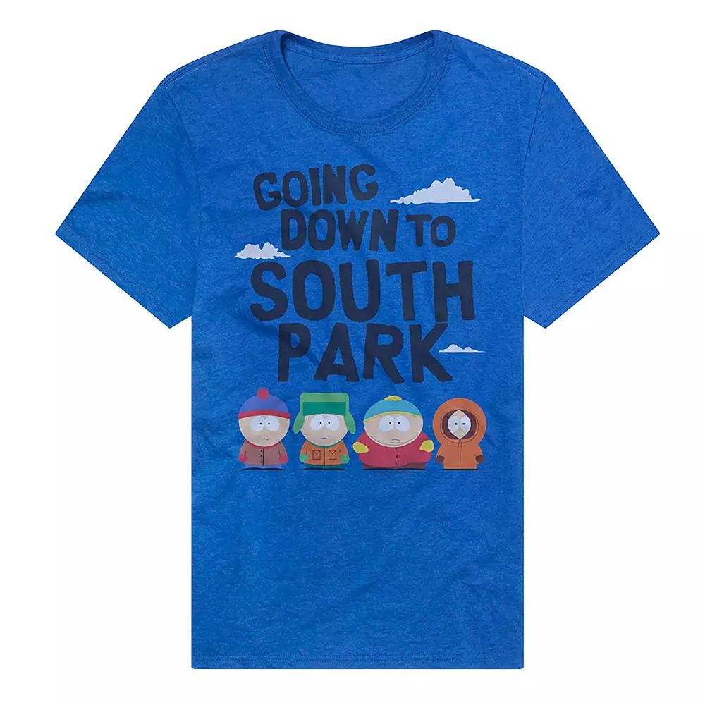 Men's Going Down to South Park Graphic Tee, Size: Large, Royal Product Image