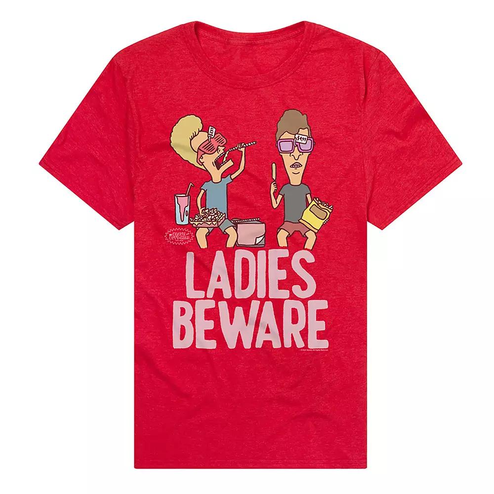 Men's MTV Ladies Beware Graphic Tee, Size: Large, Red Product Image