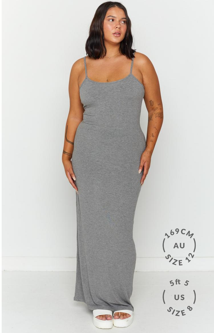 Melrose Grey Maxi Dress Product Image