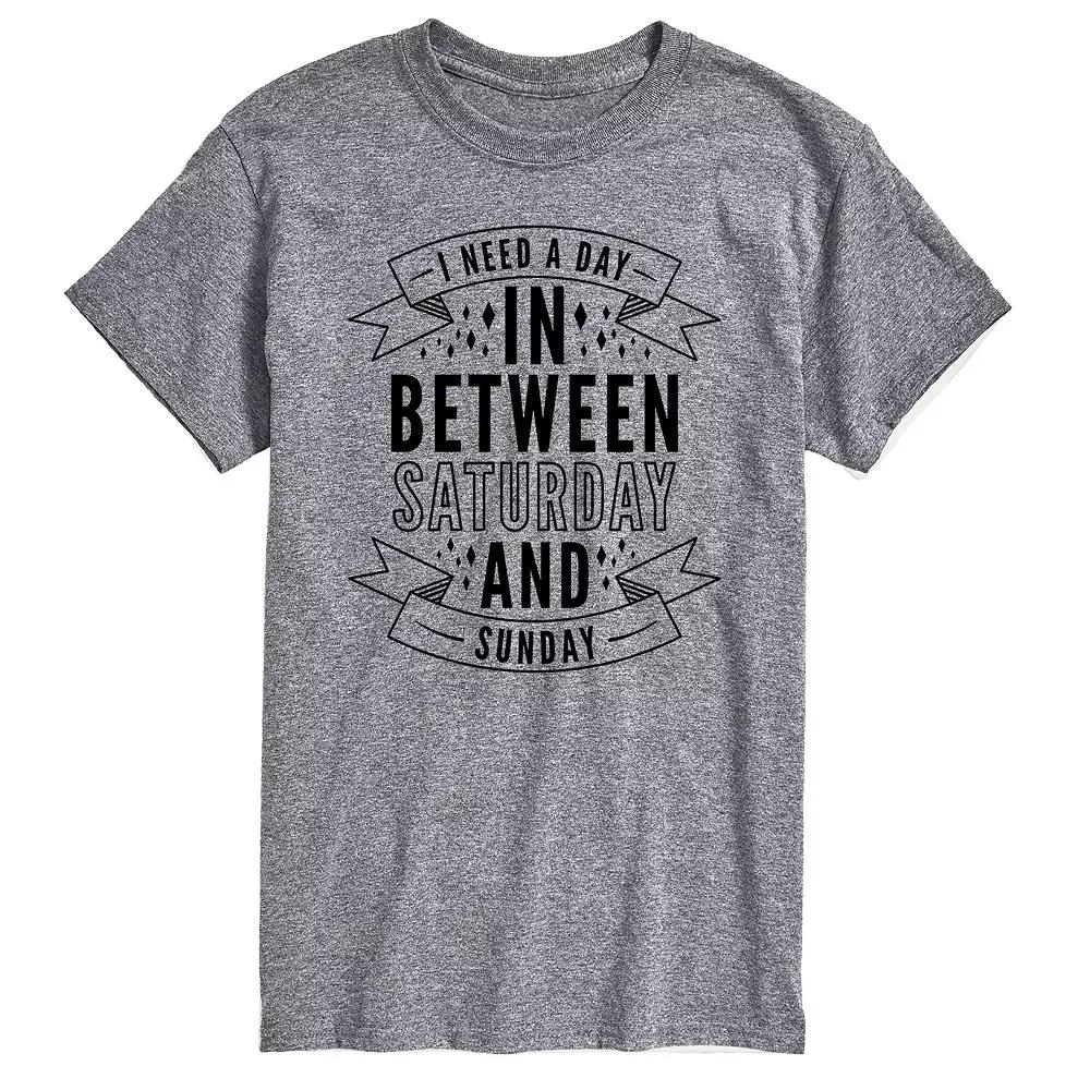 Big & Tall Day In Between Saturday and Sunday Graphic Tee, Mens Product Image