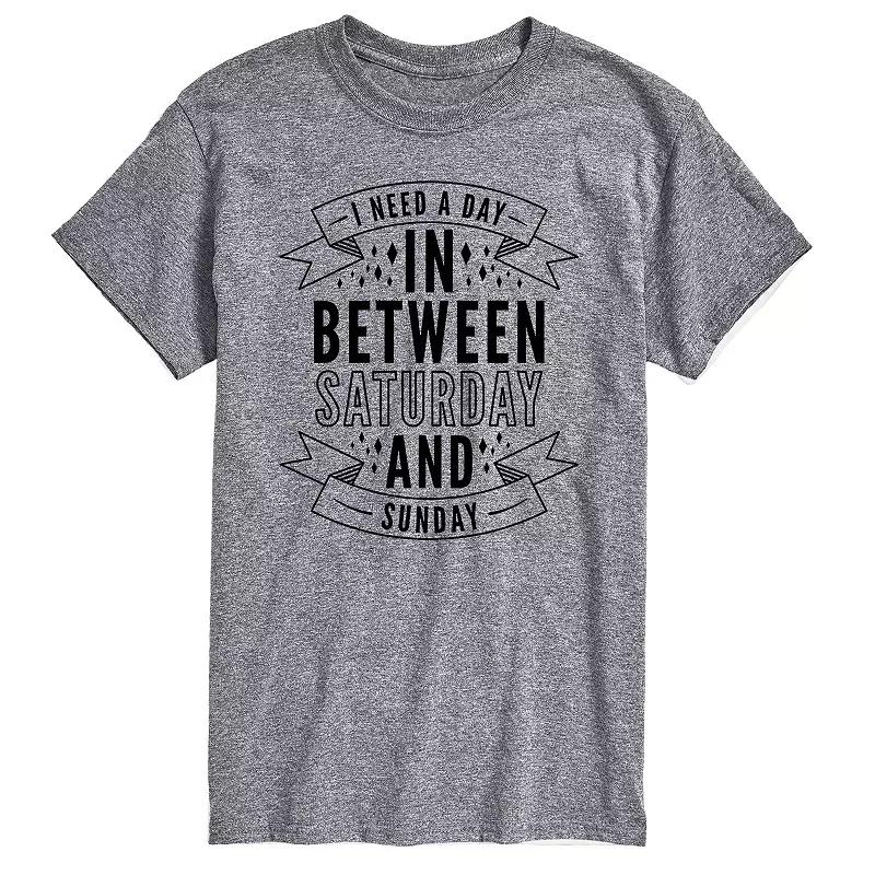Big & Tall Day In Between Saturday and Sunday Graphic Tee, Mens Product Image