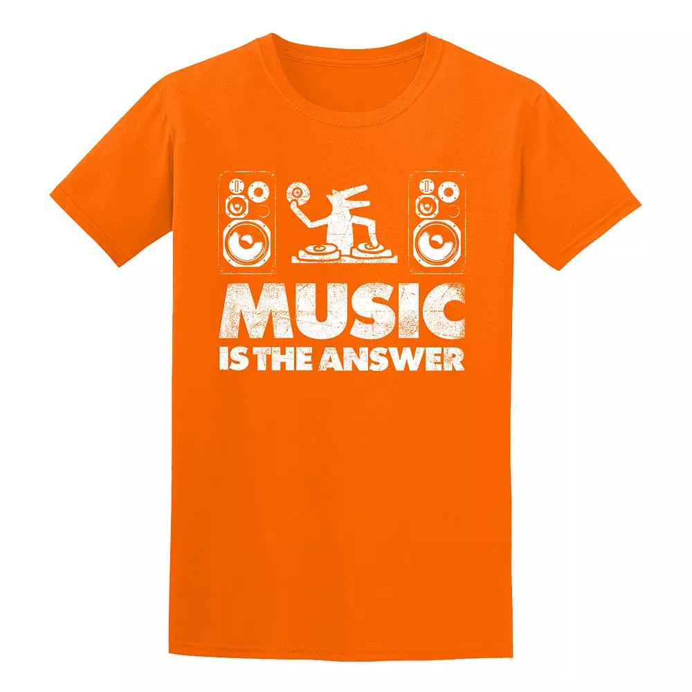 Men's COLAB89 by Threadless Bulo Music Tee, Size: Large, Orange Product Image