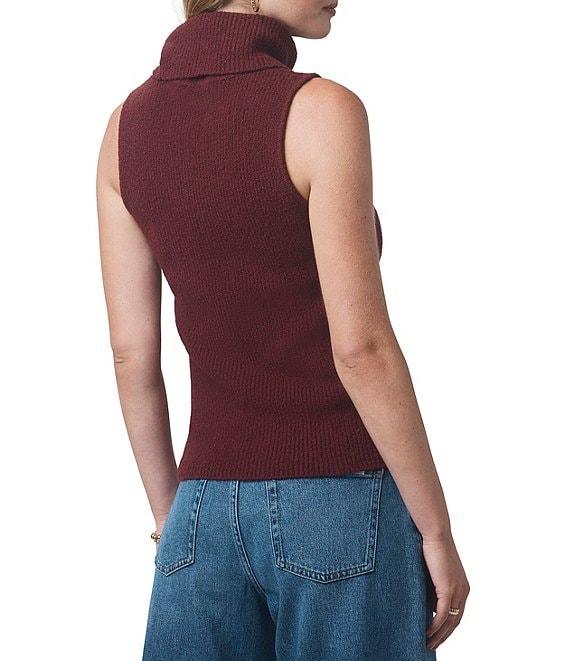 Splendid X Cella Jane Blog Boucle Knit Turtleneck Sleeveless Tank Top Product Image