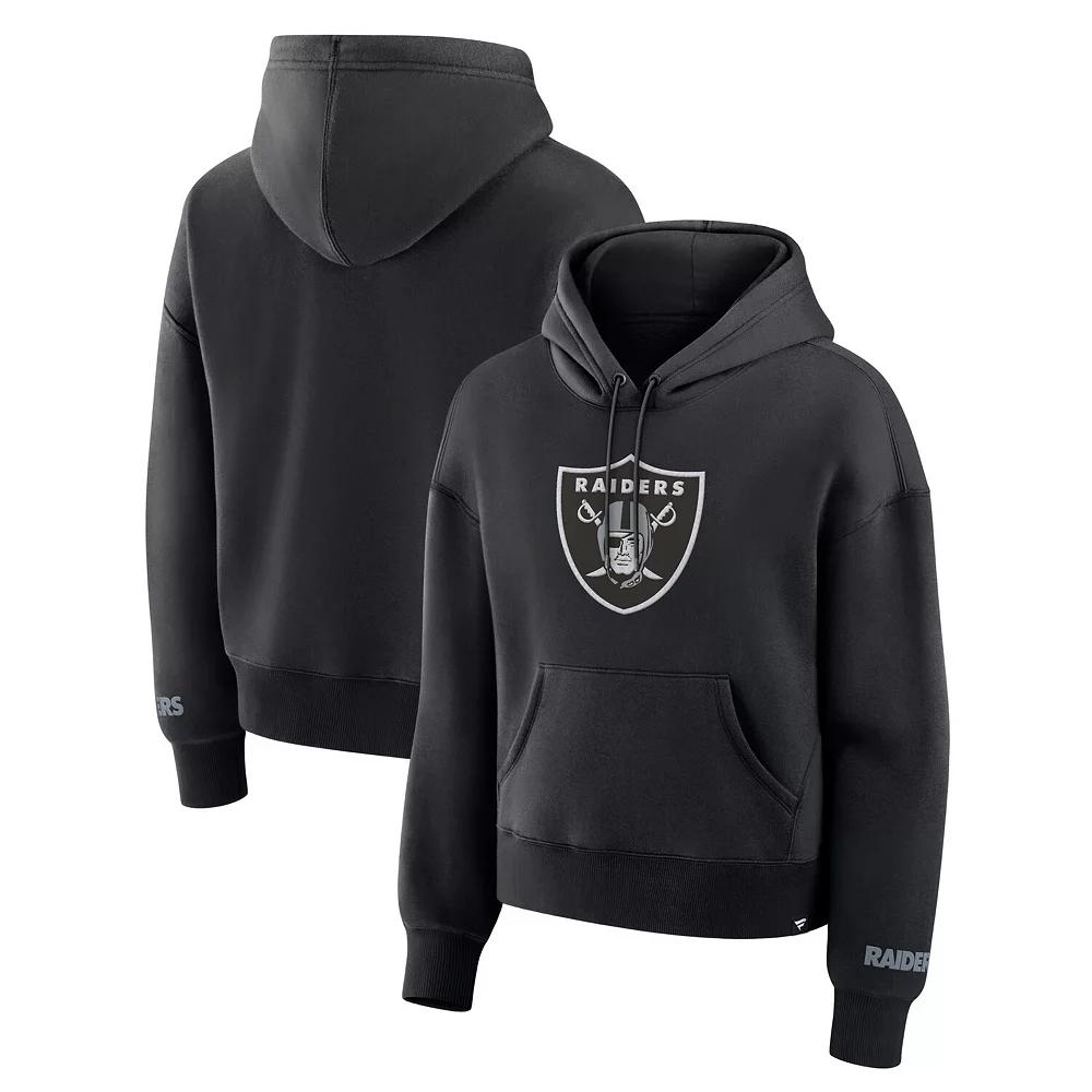 Women's Fanatics Black Las Vegas Raiders Legacy Fleece Pullover Hoodie,  Product Image