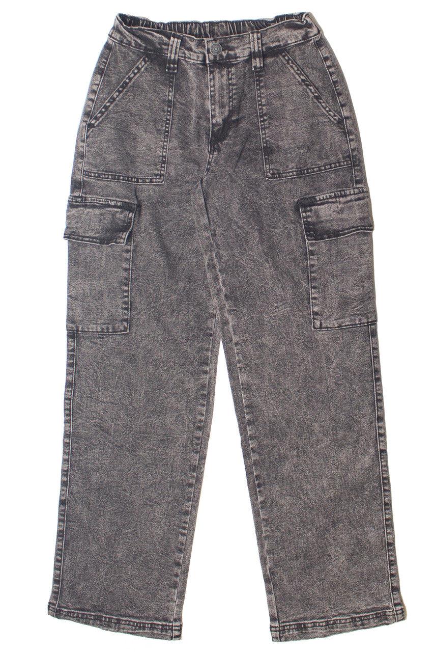 Acid Wash Cargo Jeans Product Image
