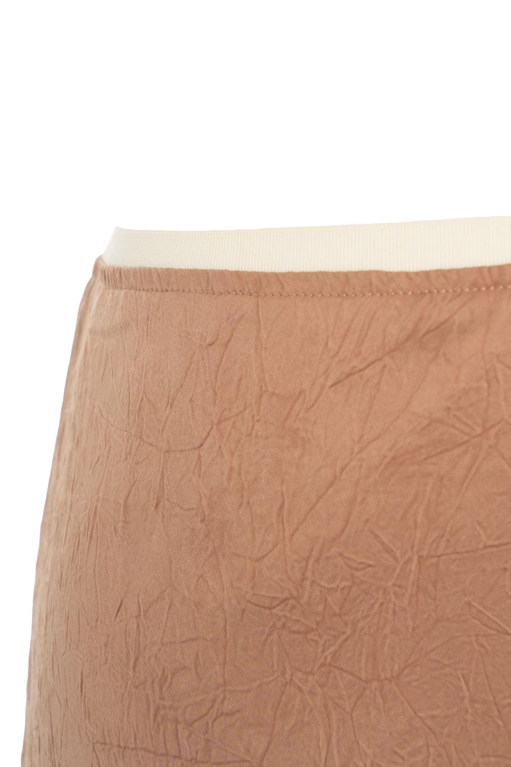 Crinkled satin skirt 'Sesse' Product Image