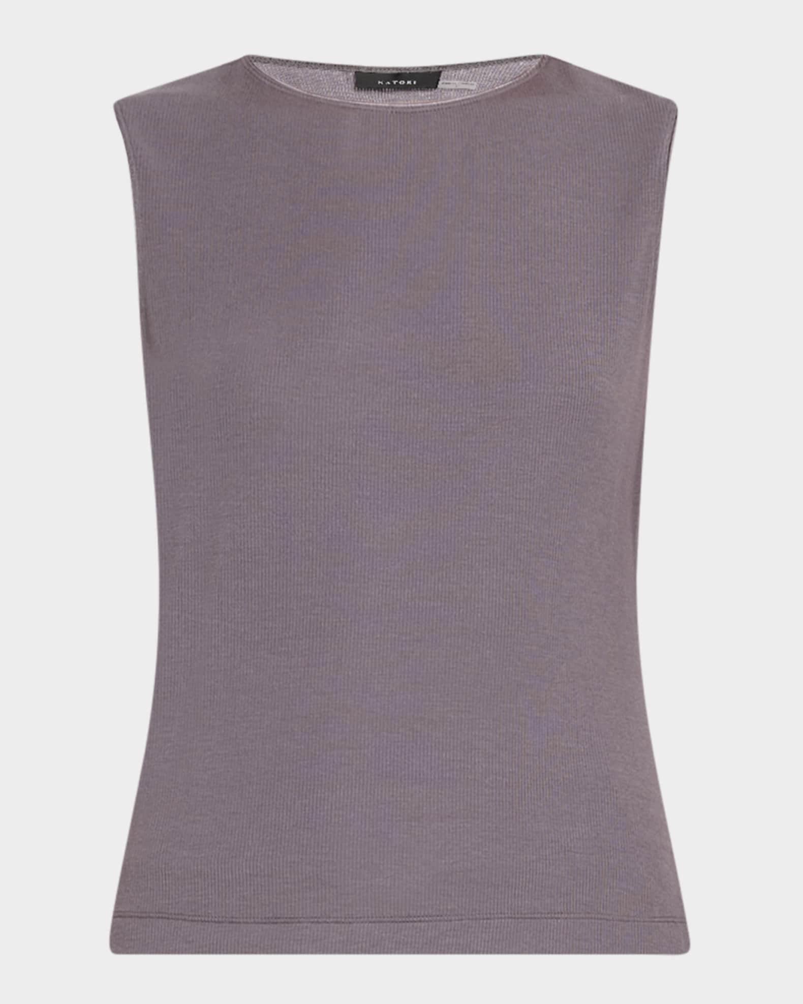 Rib Essentials Cropped Tank & Pants Pajama Set Product Image