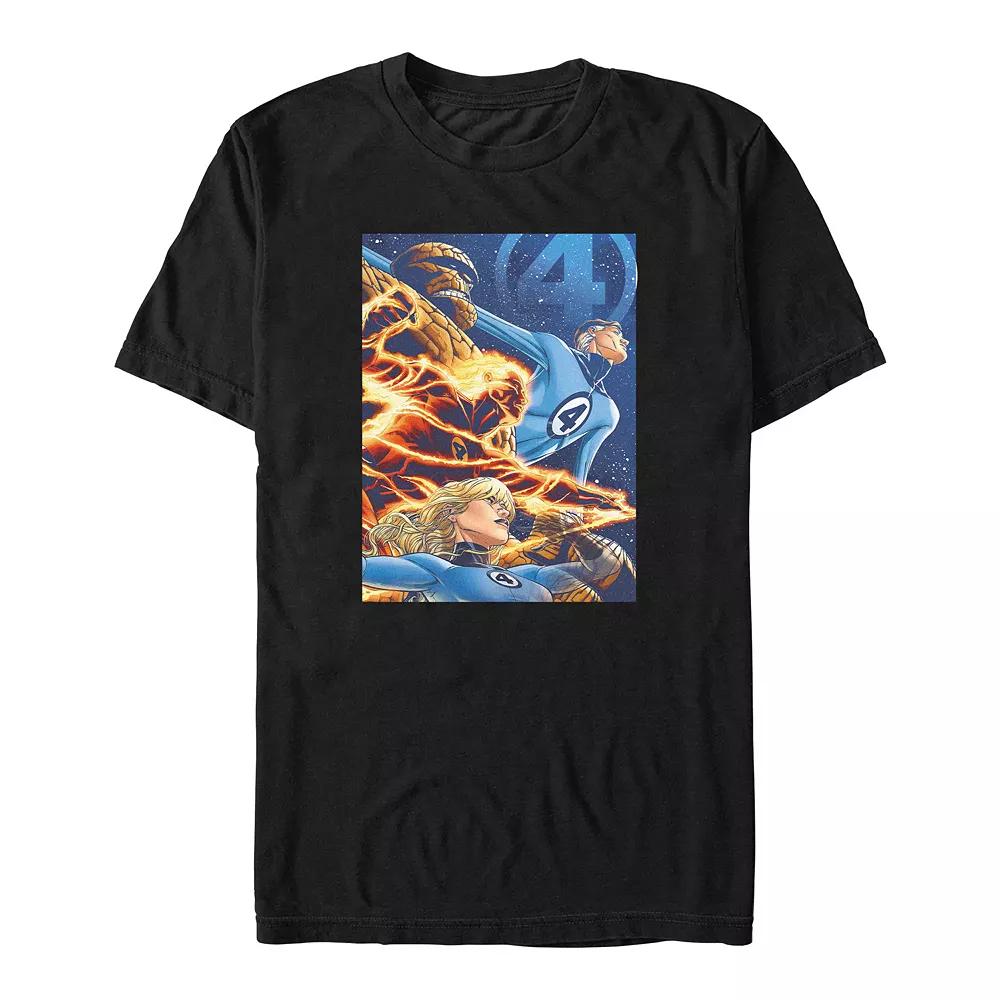 Big & Tall Marvel Fantastic Four Profile Poster Graphic Tee, Men's,  Product Image