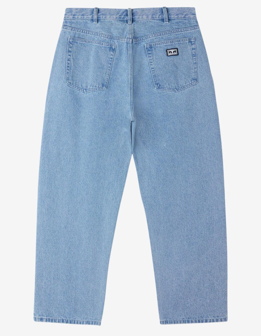 OBEY Bigwig Mens Baggy Jeans - LIGHT INDIGO Product Image