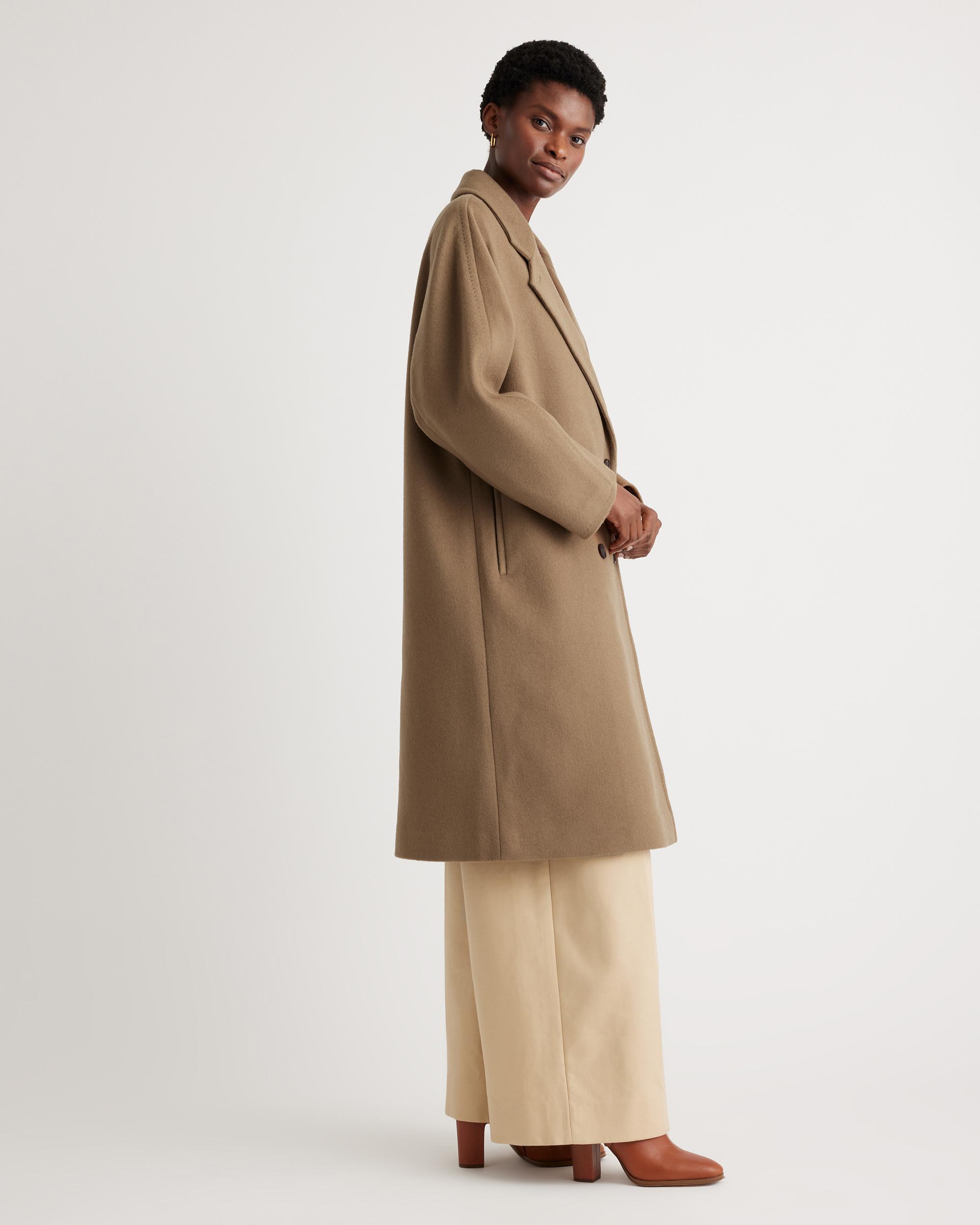 Quince | Women's Italian Wool Double-Breasted Slouch Coat Product Image