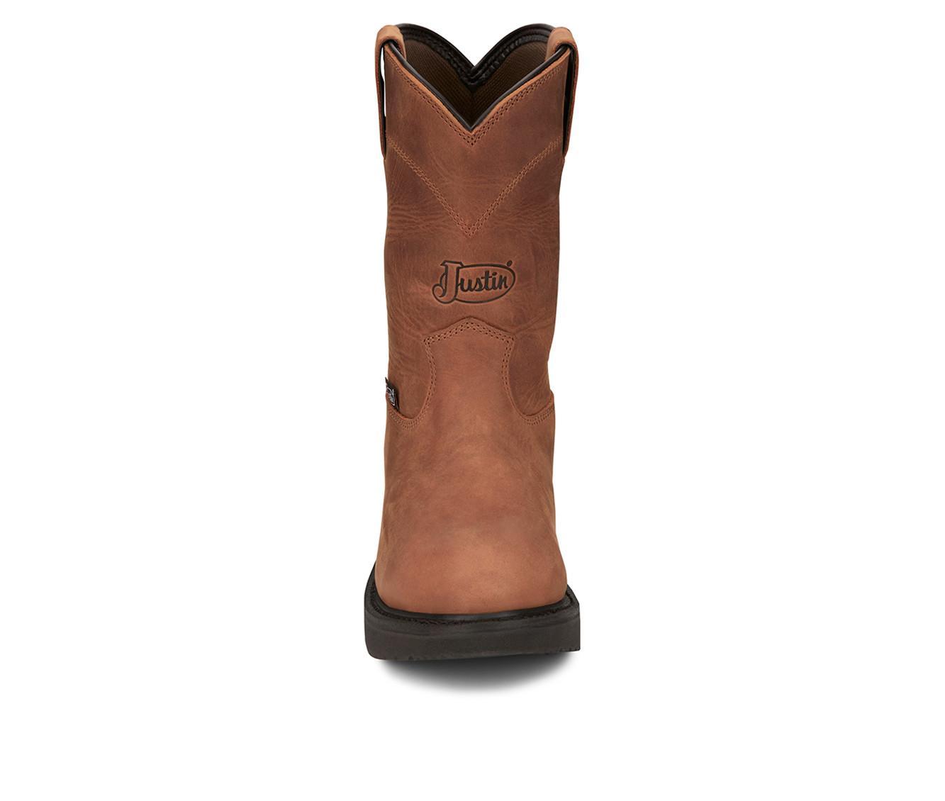 Men's Justin Boots Round-Up 10" Waterproof Work Boots Product Image