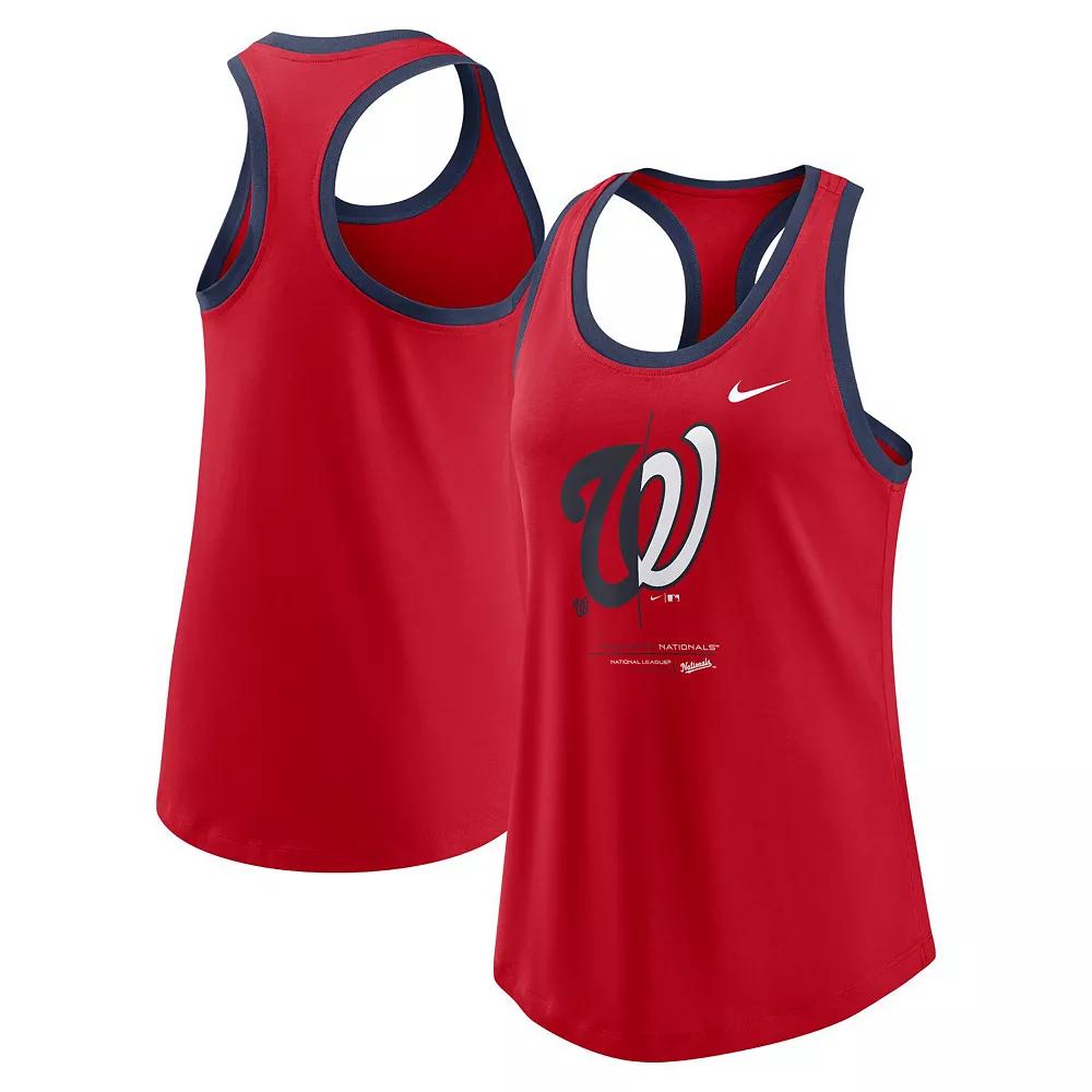 Women's Nike Royal Chicago Cubs X-Ray Racerback Performance Tank Top,  Product Image